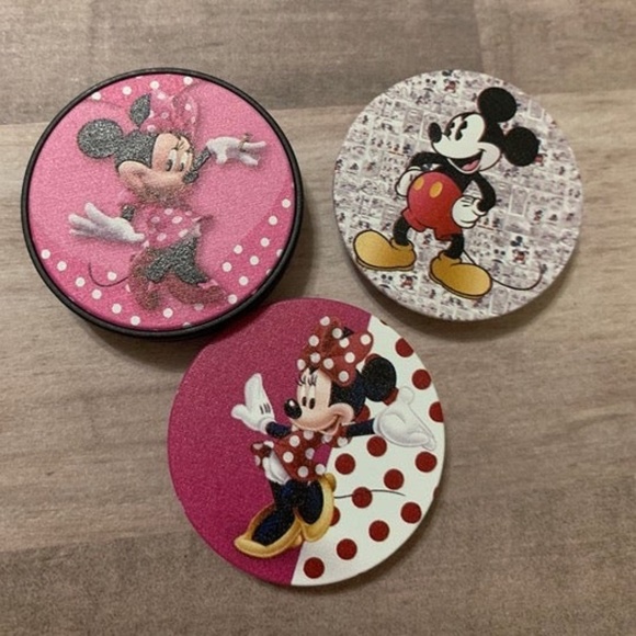 3pk Minnie Mouse Expanding Phone Mount Grip Holder for Cellphone or Tablet - Picture 2 of 2